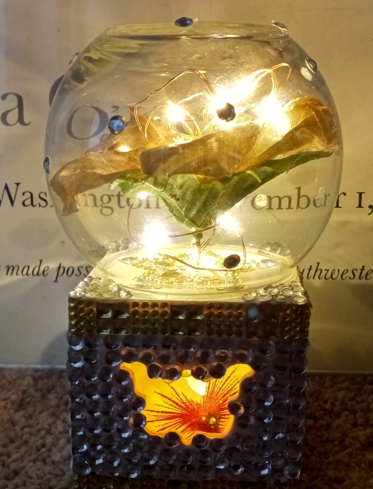 Battery Powered LED Globe Lamp